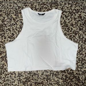 Shein Black and White Cropped Tank Tops- 2X